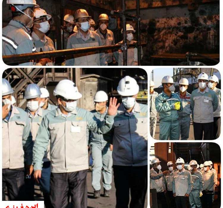 خداقوت مدیرعامل فولادمبارکه به کارکنان تعمیرات برنامه ریزی شده سالیانه گندله سازی