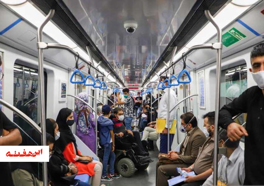 متروی شلوغ و مسافری به نام کرونا