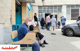 صف های کرونایی