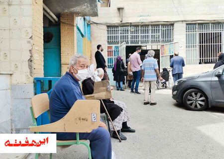 صف های کرونایی